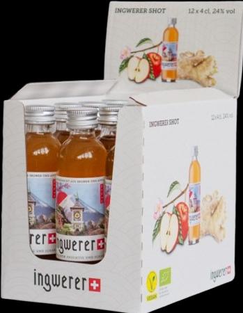 Image du produit Ingwerer SHOT Ginger Liqueur de Berne l'Orignal Box / (12 x 4 cl)