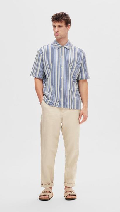 Produktbild Selected Homme Gestreiftes Kurzarmhemd (L)