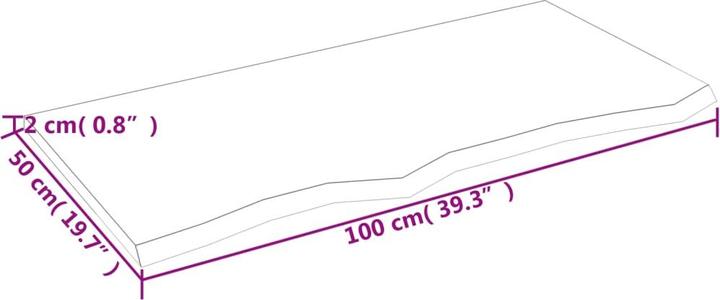 Produktbild VidaXL Gianna (100 x 2 x 50 cm)