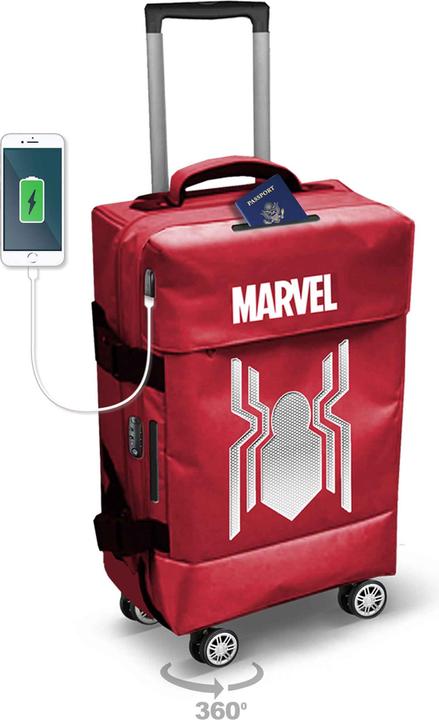 Actual product image Karactermania 4-Wheel Cabin Suitcase Spider