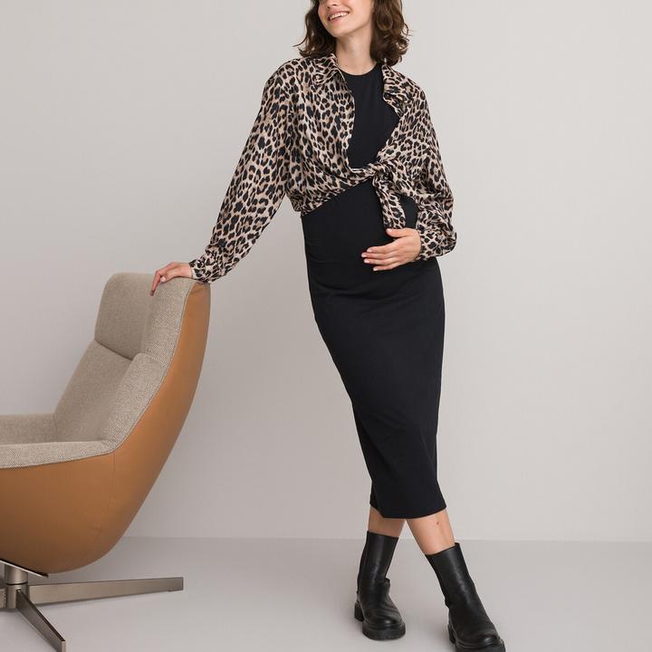 Actual product image La Redoute Collections Sleeveless maternity dress (L)