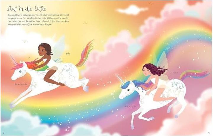 Produktbild Mein Anziehpuppen-Stickerbuch: Regenbogen-Einhörner