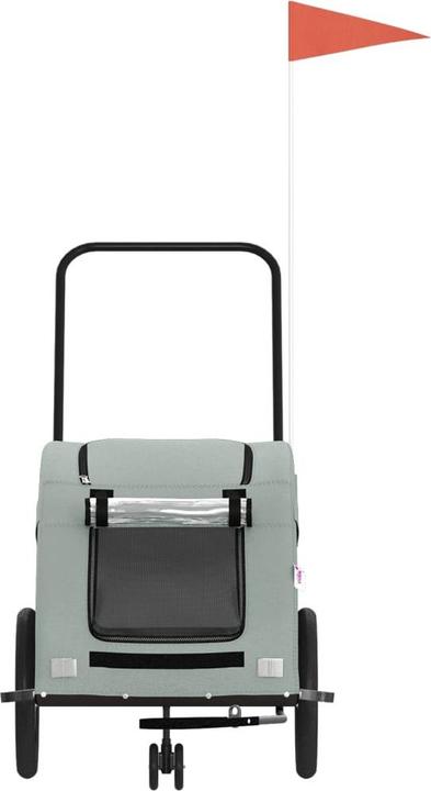 Actual product image VidaXL Fahrradanhänger Hunde Oxford-Gewebe und Eisen