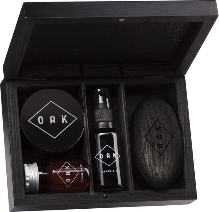 OAK Beardcare Beard Box - Beard Wash, Beard Oil, Beard Hold & Beard Brush