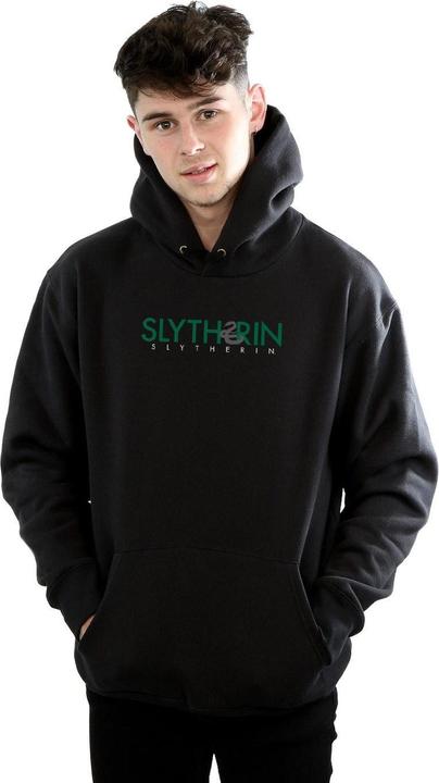 Actual product image Mens Slytherin Text Hoodie (XXL)