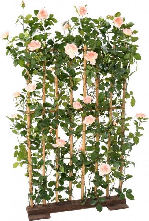 Produktbild Greendeco Künstliche Rosenhecke (Rosenspalier) pink, ca. 160cm (160 cm)