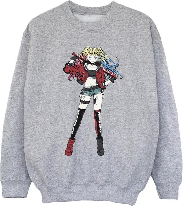 Actual product image Girls Harley Quinn Standing Pose Sweatshirt (128)