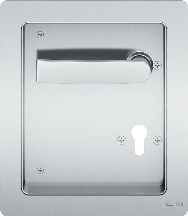 Actual product image FSB Gym shell 77 7952 - 200 x 230, left, PZ 72, VK 9, stainless steel (Door set)