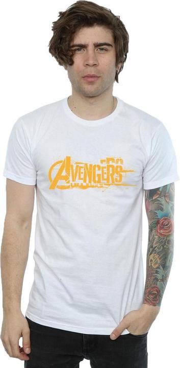 Immagine prodotto Maglietta Avengers Infinity War Uomo con logo arancione (S)