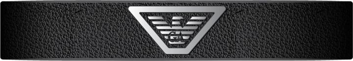 Emporio Armani Eagle Logo Armband (24.70 cm, Edelstahl, Leder)