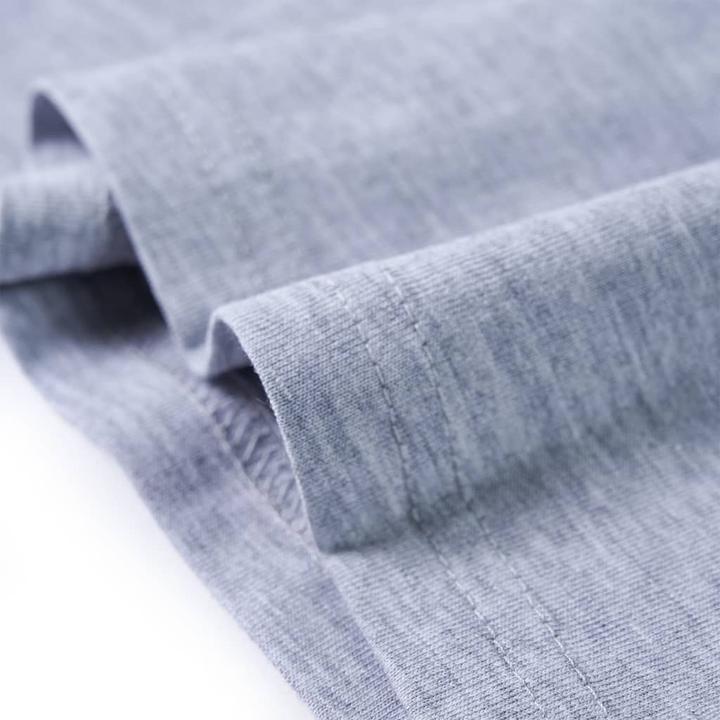 Actual product image VidaXL Children's long-sleeved shirt grey melange 140,Material: 95 (140)