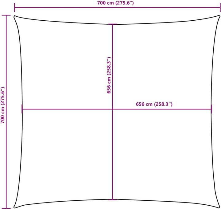 Actual product image VidaXL Sonnensegel (200 x 200 cm)