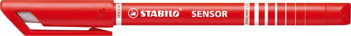 Actual product image STABILO SENSOR F Finliner with spring-loaded sharpener (Red, 1 x)