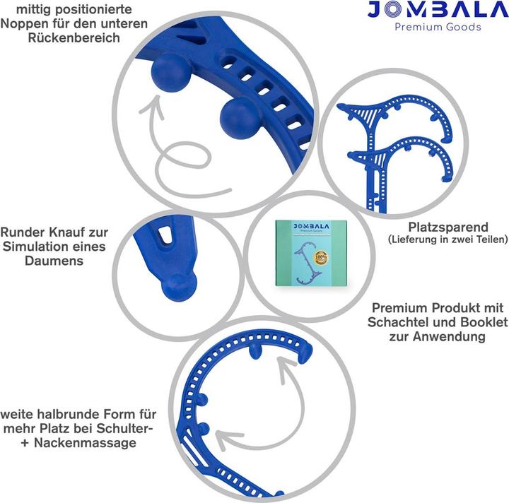 Actual product image Jombala Trigger point massager with rotating steel balls for reflex zone massage
