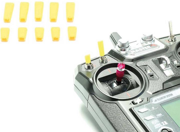 Planet-Hobby capuchons d'interrupteur universels "color" jaune 10 pièces