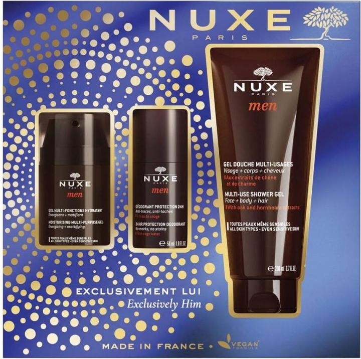 Image du produit Nuxe Men Coffret Noël 2023 Hydratation 3 pcs (Set soin du corps, Set soin du visage)