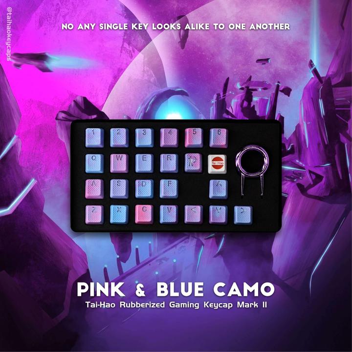 Image du produit Tai-Hao 23-Key Rubber Camo Keycap Set