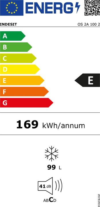 Etichetta energetica Indesit OS 2A 100 2 Congelatore Orizzontale (Struttura autonoma, 99 l)