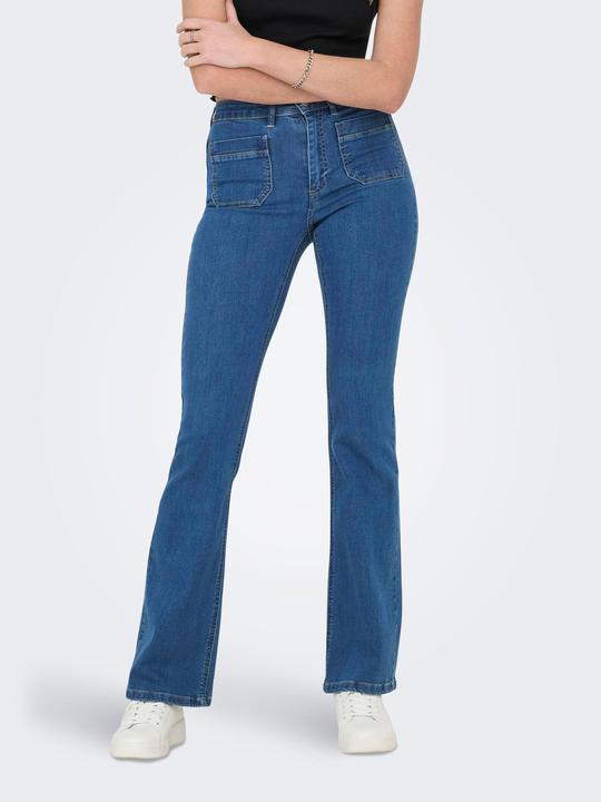 Produktbild Only ONLWAUW Hohe Taille Ausgestellt Jeans Flared fit jeans (30)