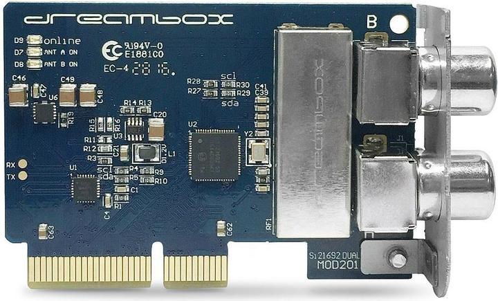 Produktbild Dreambox DVB-C/T2 Dual/TWIN Tuner (Mini PCI Express, DVB-T2, DVB-C)