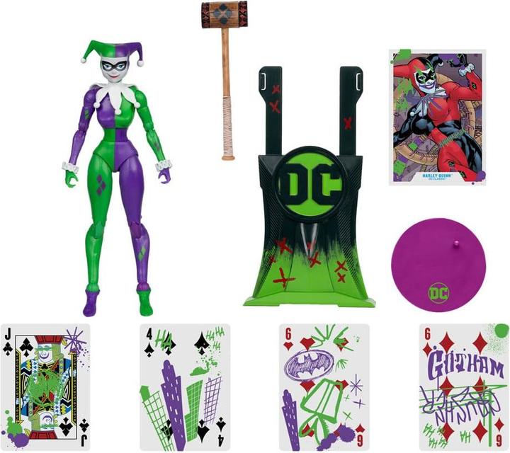 Produktbild McFarlane DC Multiverse Actionfigur Harley Quinn (DC Classic) Jokerized (Gold Label) 18 cm
