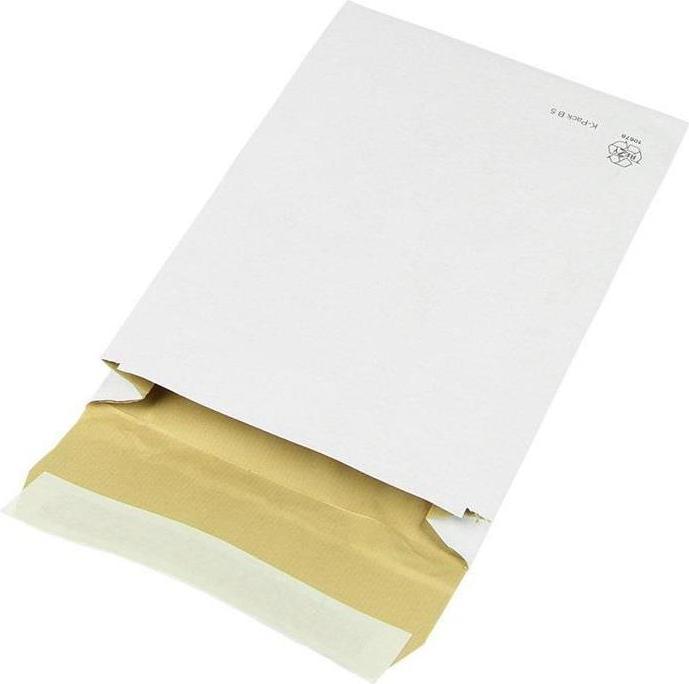 Immagine prodotto Transpak Busta imbottita K-Pack dimensioni 176x250mm soffietto 50mm B5 strisce adesive bianche L250xWmm (100 x)
