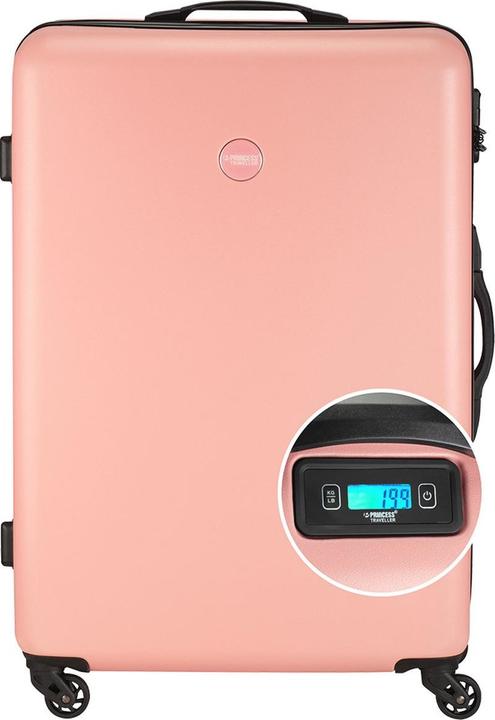 Princess Prinzessinreisende PT01 -Skala - Reisekoffer mit integrierten Skalen - Pony Pink - L - 76 cm (35 l, XL (ab 115l))