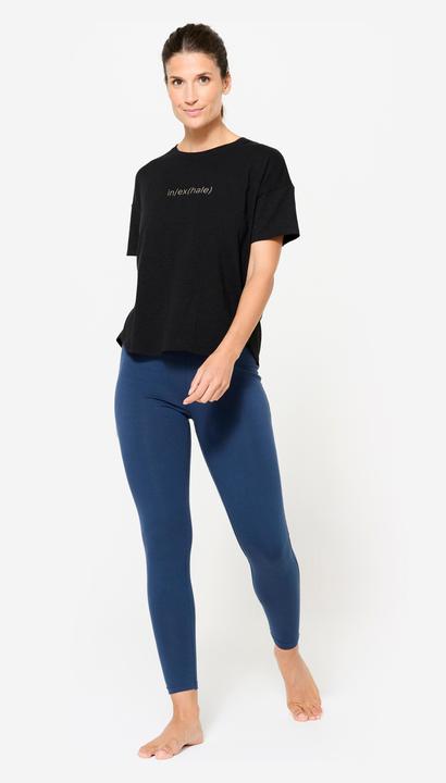 Produktbild Kimjaly Yogahose hoher Bund sanftes Yoga Damen marineblau (W30/L31)
