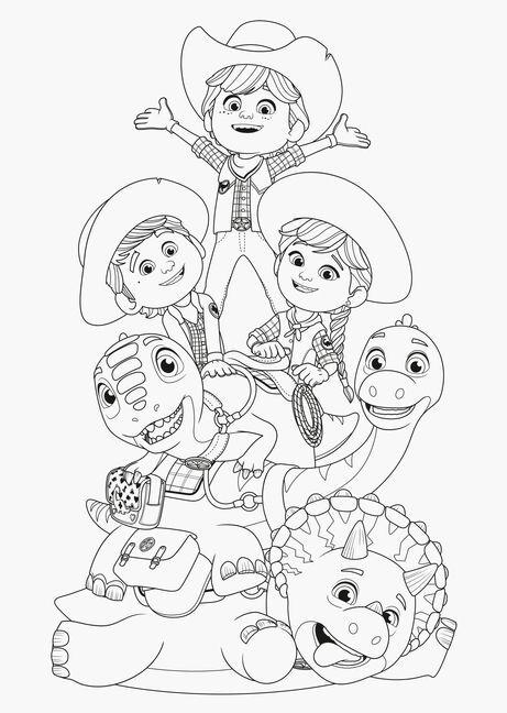 Produktbild Ravensburger Dino Ranch Malbuch 24 Ausmalbilder für Kinder ab 4
