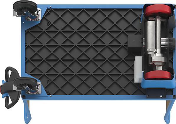Produktbild eurokraft pro Plattformwagen mit Elektroantrieb (500 kg)