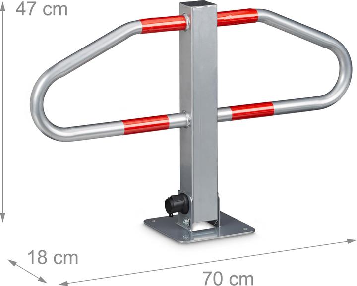 Actual product image Relaxdays Car park lock