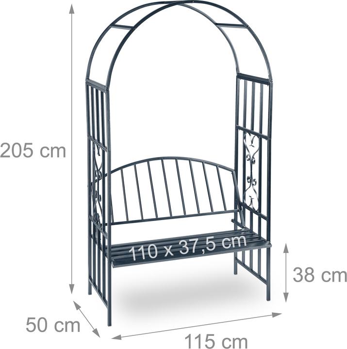 Image du produit Relaxdays Arc de roses (50 cm, 115 cm)