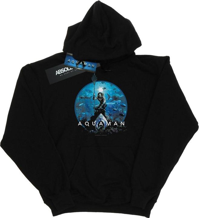 Produktbild Aquaman Circle Poster Kapuzenpullover Jungen (140, 146)