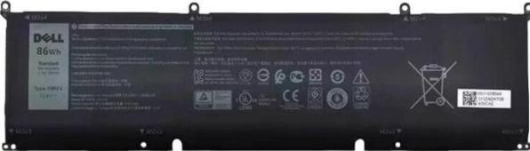 Produktbild Dell BTRY,PRI,86WHR,6C,LITH,SMP (6 Zellen, 7.20 mAh)