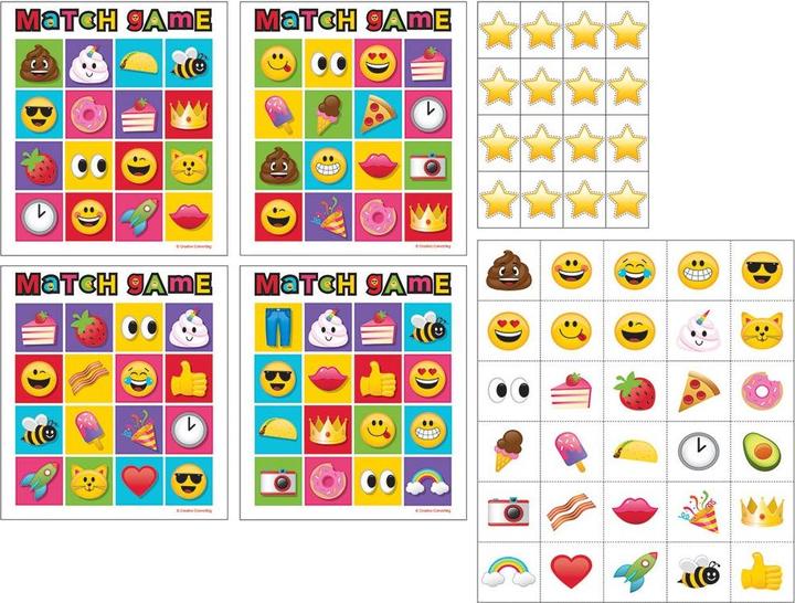 Immagine prodotto Creative Party Set di carte Bingo Emoji (confezione da 10)