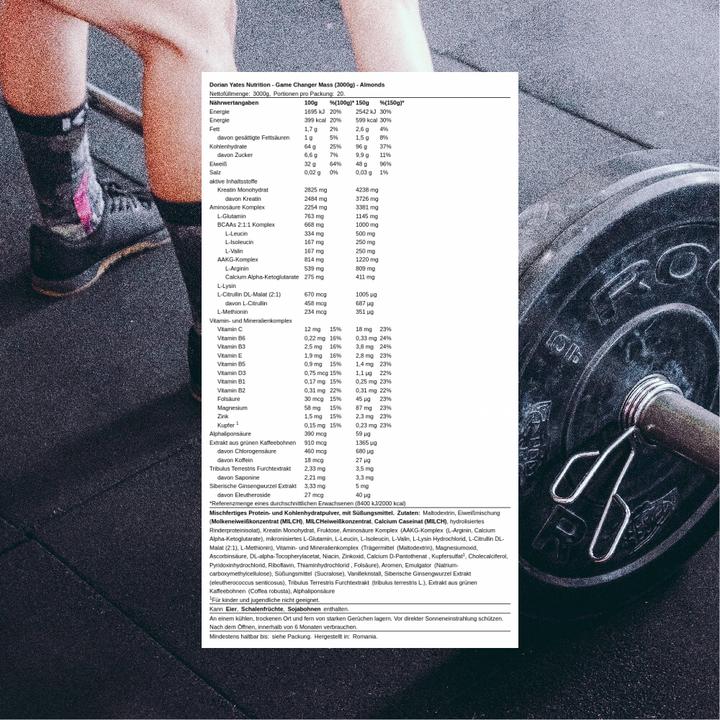 Produktbild DY Nutrition Game Changer Mass (Mandeln, 3000 g)