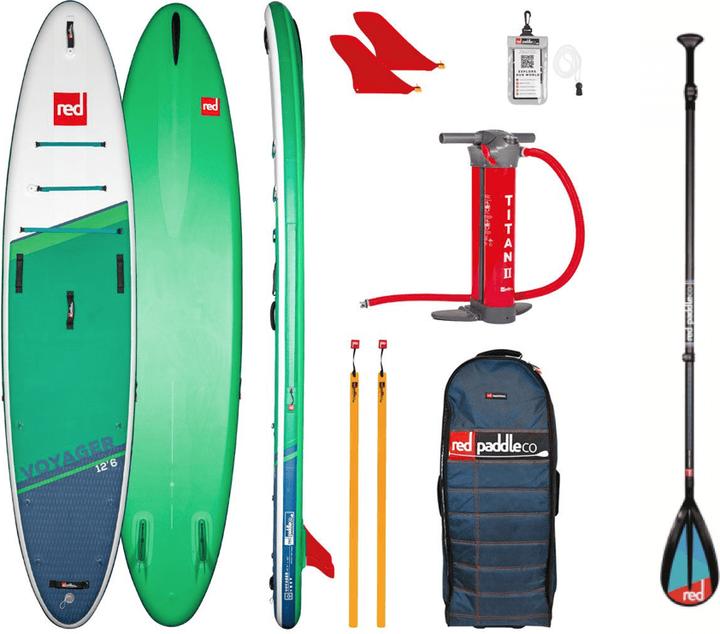 RED Paddle 12.6 Voyager 2022 - Opblaasbare supboard - 15PSI - Allround - Gevorderd - Suppen (96 cm)