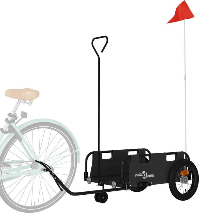 Actual product image VidaXL Fahrradanhänger Oxford-Gewebe und Eisen
