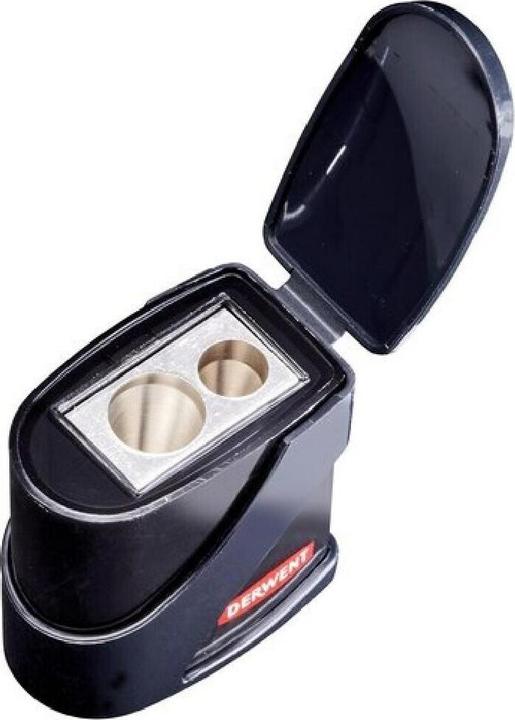 Image du produit Derwent Taille-crayon double trou avec réservoir, noir