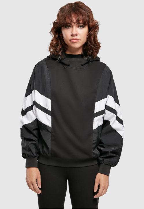 Produktbild Urban Classics Ladies Mix Crinkle Nylon Sweat Hoody (XS)