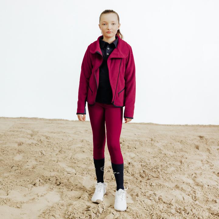 Image du produit Fouganza Kids' Horse Riding Fleece 100 - Pourpre/Cherry (122)