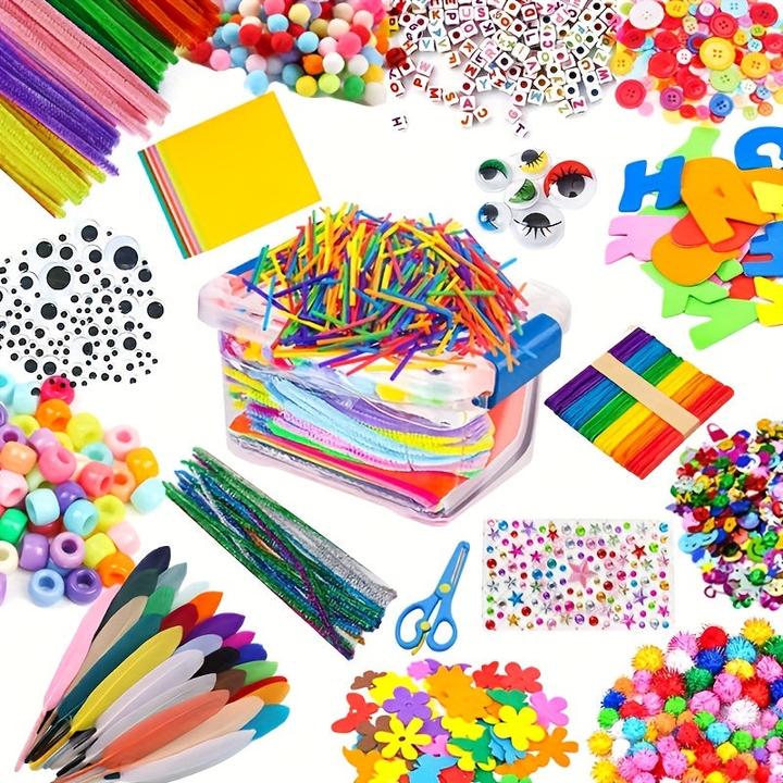 Activity Board Bastelbedarf Schule und Haus DIY Spielzeug Geschenke und Basteln Pfeifenreiniger Bastelset