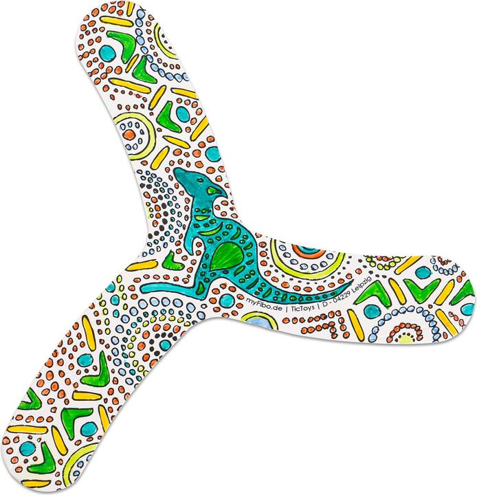 Actual product image Tic Toys Boomerangs to design yourself, 30 pieces