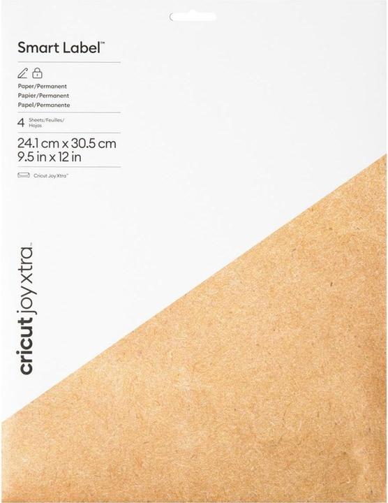 Produktbild Cricut Stickerpapier Joy Xtra Kraft 24 x 30cm, 4 Bögen, Braun (4 x)