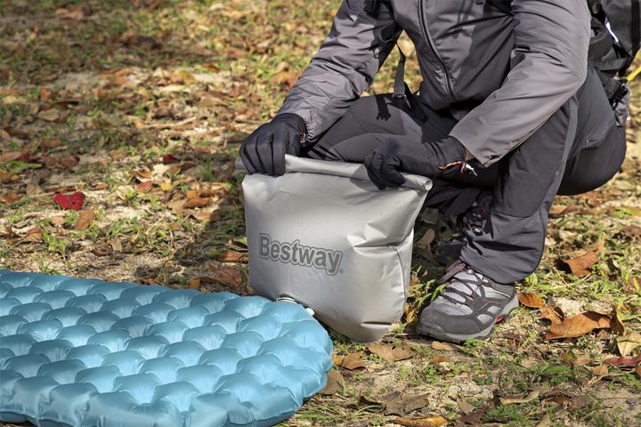 Actual product image Bestway AlpineLite™ inflatable single sleeping pad for mummy sleeping bags 183 x 51 x 7.5 cm