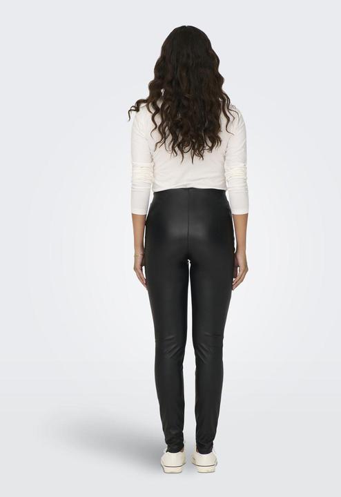 Immagine prodotto JdY Vestibilità aderente Vita alta Polsini aderenti Leggings in similpelle (34)