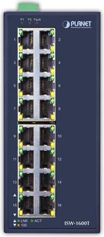 Immagine prodotto Planet Interruttore di rete ISW-1600T Fast Ethernet (10/100) (16 Porti)