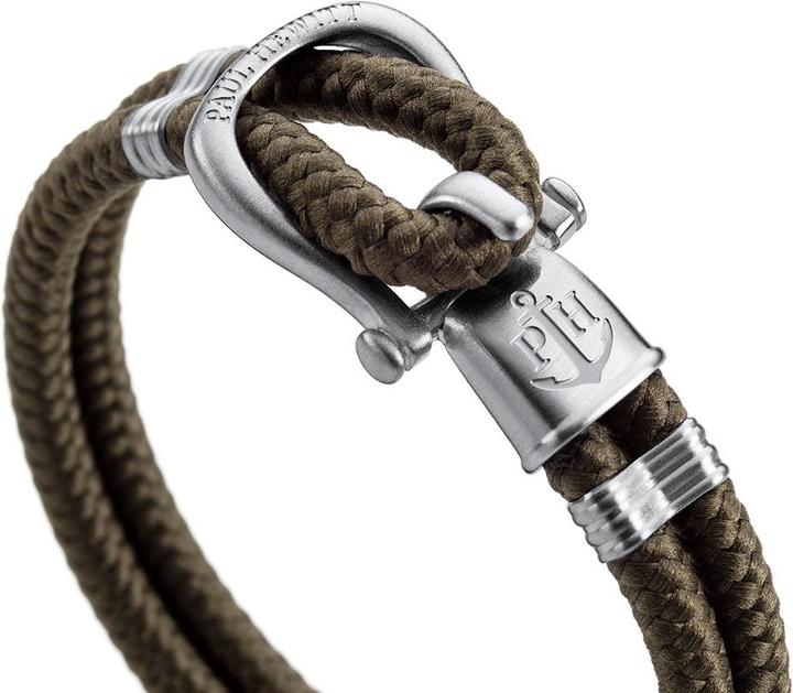 Immagine prodotto Paul Hewitt Bracciale Phinity Shackle in argento Nylone Olive (19 cm, Nylon, Acciaio inossidabile)