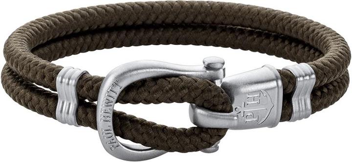 Immagine prodotto Paul Hewitt Bracciale Phinity Shackle in argento Nylone Olive (19 cm, Nylon, Acciaio inossidabile)