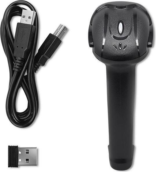 Productafbeelding Qoltec 50856 Draadloze barcodescanner 1D 2D | 2 4 GHz